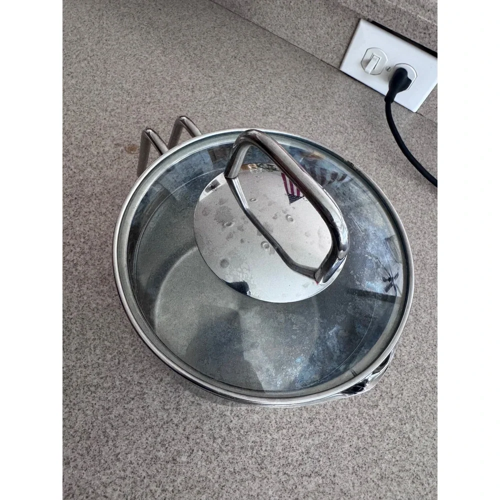 Norpro Krona 18/10 Stainless Steel 1.5 Quart Saucepan with Vented Glass Lid